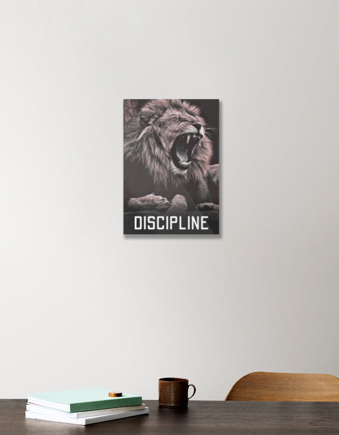 Powerful Roaring Lion Poster for Office & Gym
